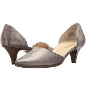 Paul Green Julia Metallic D’Orsay Kitten Heel Pump Size 5.5